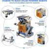 STEM 13ü 1 Arada Eğitim Güneş Enerjili Robot Oyuncak Mavi/Gri