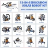 STEM 13ü 1 Arada Eğitim Güneş Enerjili Robot Oyuncak Mavi/Gri