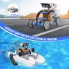 STEM 13ü 1 Arada Eğitim Güneş Enerjili Robot Oyuncak Mavi/Gri
