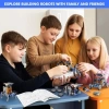 STEM 13ü 1 Arada Eğitim Güneş Enerjili Robot Oyuncak Mavi/Gri
