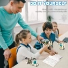 STEM 13ü 1 Arada Eğitim Güneş Enerjili Robot Oyuncak White1