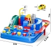 TEMİ Çocuk Yarış Pisti Oyuncakları Blue Car Race Track Toy race toy