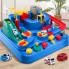 TEMİ Çocuk Yarış Pisti Oyuncakları Blue Car Race Track Toy race toy