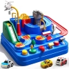 TEMİ Çocuk Yarış Pisti Oyuncakları Blue Car Race Track Toy race toy