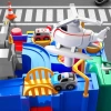 TEMİ Çocuk Yarış Pisti Oyuncakları Blue Car Race Track Toy race toy