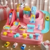 TEMİ Çocuk Yarış Pisti Oyuncakları Pink Car Race Track Toy race toy pink