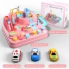 TEMİ Çocuk Yarış Pisti Oyuncakları Pink Car Race Track Toy race toy pink