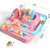 TEMİ Çocuk Yarış Pisti Oyuncakları Pink Car Race Track Toy race toy pink