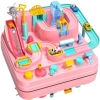 TEMİ Çocuk Yarış Pisti Oyuncakları Pink Car Race Track Toy race toy pink