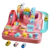 TEMİ Çocuk Yarış Pisti Oyuncakları Pink Car Race Track Toy race toy pink