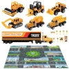 TEMI Çocuklar İçin Döküm İnşaat Araba Taşıyıcı Araç Oyuncak Construction Car