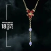 The Noble Collection Hermione Granger Kırmızı Kristal Kolye