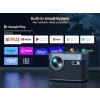 Toptro WiFi 6 ve Bluetooth 5.2 FHD Yerel 1080P - 700 ANSI, Toz Geçirmez