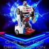 Toysery Işıklı Oyuncak Dönüşen Robot Polis Arabası Robot Police Car