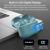 TOZO T20 LED Dijital Ekranlı Kablosuz Bluetooth Kulaklık Yeşil
