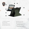 UAG iPad 10.9” 10. Nesil 2022 Ayarlanabilir Standlı Kılıf Metropolis SE - Olive
