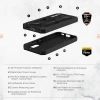 UAG Monarch Samsung Galaxy S22 Kılıfı Monarch - Kevlar Black