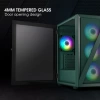 Vetroo M03 Micro ATX Mini ITX Kompakt Oyun Bilgisayarı Kasası M05 Army Green +3fans