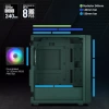 Vetroo M03 Micro ATX Mini ITX Kompakt Oyun Bilgisayarı Kasası M05 Army Green +3fans