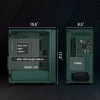 Vetroo M03 Micro ATX Mini ITX Kompakt Oyun Bilgisayarı Kasası M05 Army Green +3fans