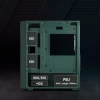 Vetroo M03 Micro ATX Mini ITX Kompakt Oyun Bilgisayarı Kasası M05 Army Green +3fans