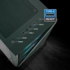 Vetroo M03 Micro ATX Mini ITX Kompakt Oyun Bilgisayarı Kasası M05 Army Green +3fans