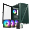 Vetroo M03 Micro ATX Mini ITX Kompakt Oyun Bilgisayarı Kasası M05 Army Green +3fans