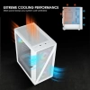 Vetroo M03 Micro ATX Mini ITX Kompakt Oyun Bilgisayarı Kasası M05 White
