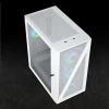 Vetroo M03 Micro ATX Mini ITX Kompakt Oyun Bilgisayarı Kasası M05 White