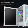 Vetroo M03 Micro ATX Mini ITX Kompakt Oyun Bilgisayarı Kasası M05 White