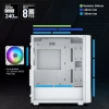 Vetroo M03 Micro ATX Mini ITX Kompakt Oyun Bilgisayarı Kasası M05 White