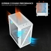 Vetroo M03 Micro ATX Mini ITX Kompakt Oyun Bilgisayarı Kasası M05 White