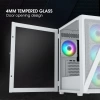 Vetroo M03 Micro ATX Mini ITX Kompakt Oyun Bilgisayarı Kasası M05 White