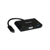 Xtrempro 41135 3-in-1 USB Type-C to VGA USB 3.0 Çoğaltıcı Siyah