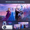 Yaber Ekranlı Mini Projektör, 1080P Full HD 9000L Açık Hava Film Projektörü