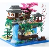Yushinv Orijinal Müzikli Kiraz Çiçeği Ağacı ve Sakura Ağacı Evi - 3320 Parça