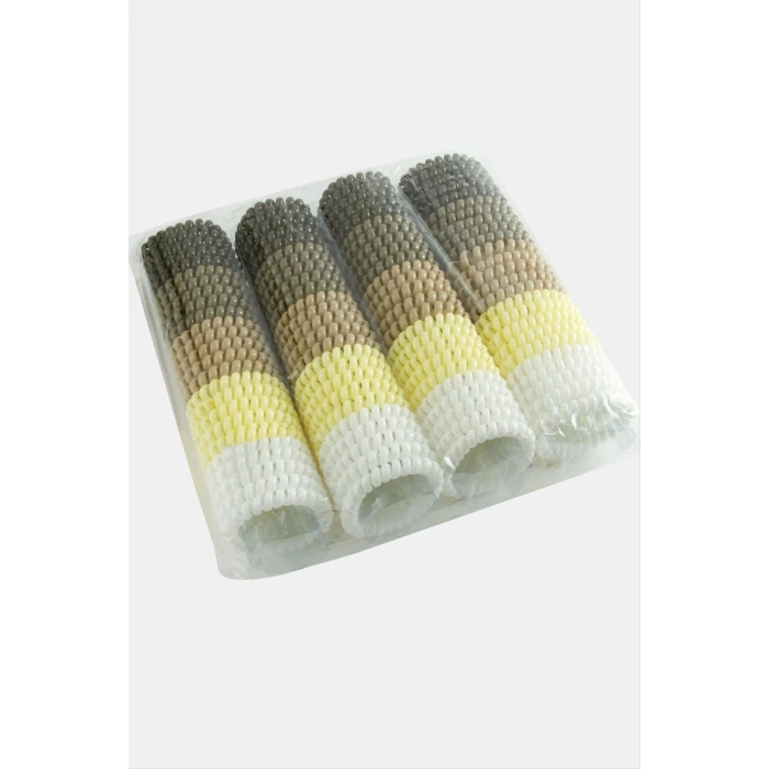 100 Adet Renkli Makarna Lastik Toka