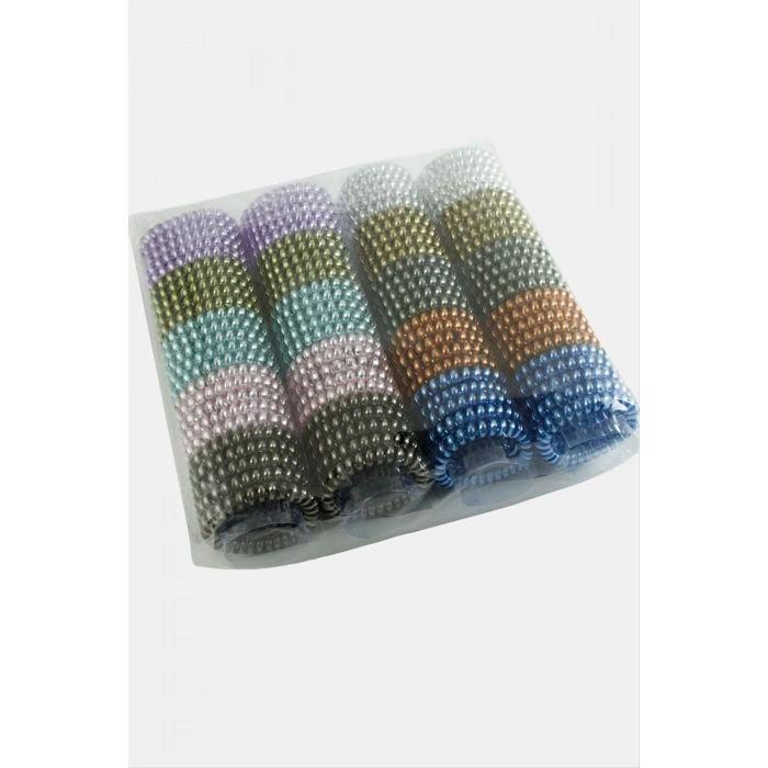 100 Adet Renkli Makarna Lastik Toka