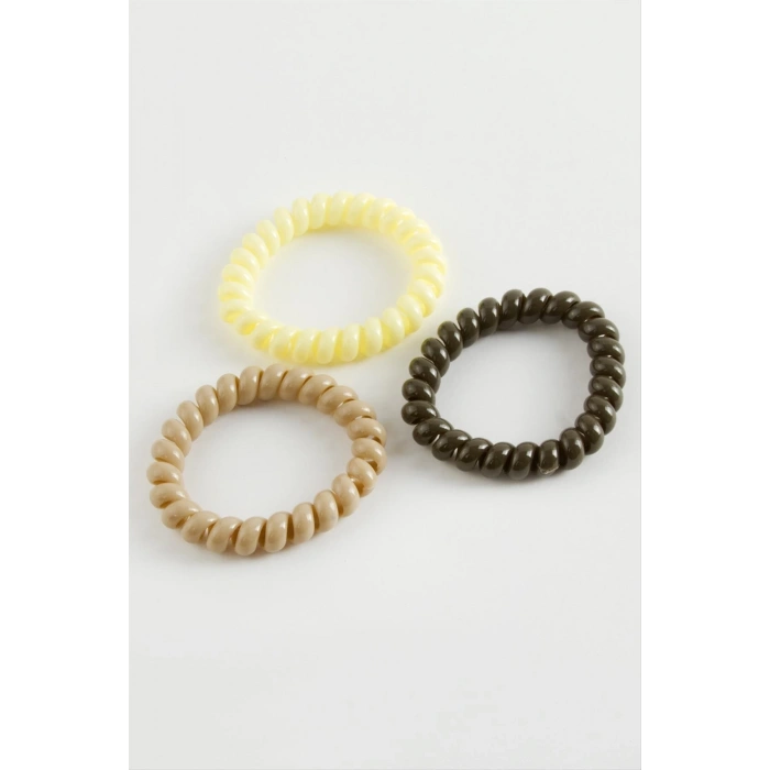 100 Adet Renkli Makarna Lastik Toka