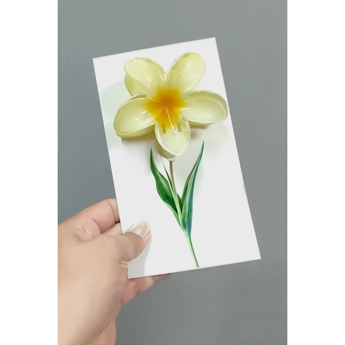 100 Adet Sarı Lotus Toka 8 cm Kına Seti