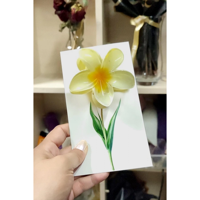 100 Adet Sarı Lotus Toka 8 cm Kına Seti