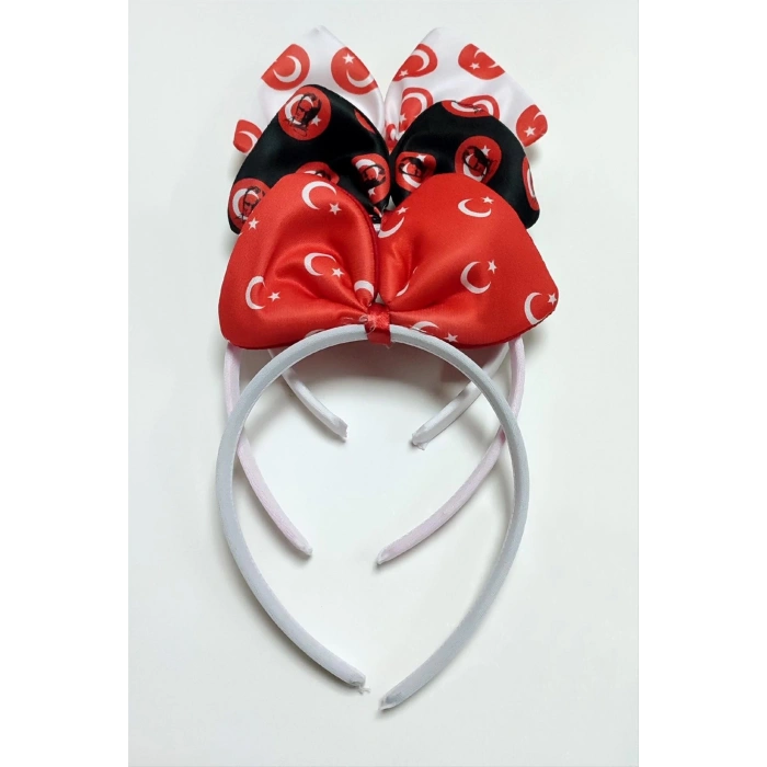 23 Nisan 19 Mayıs Türk Bayraklı Fiyong Atatürk İmzalı Taç