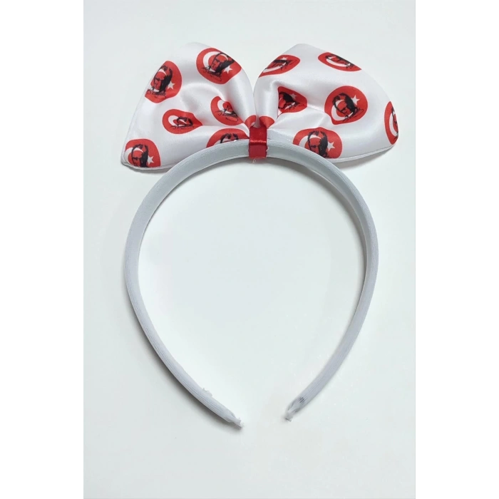 23 Nisan 19 Mayıs Türk Bayraklı Fiyong Atatürk İmzalı Taç