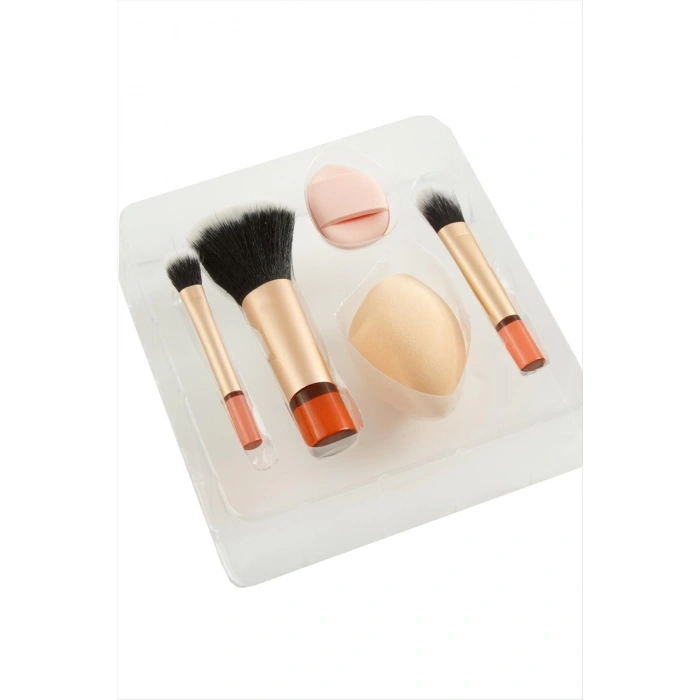 5 Parça Makyaj Fırça ve Sünger Seti