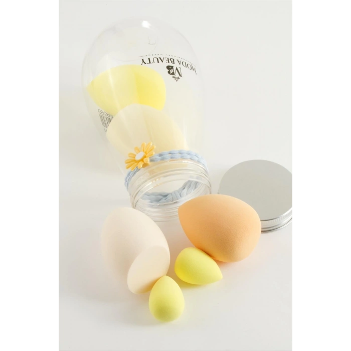 6 Adet Oval Şişeli Makyaj Süngeri