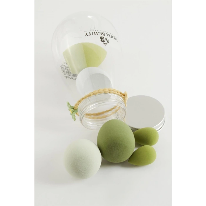 6 Adet Oval Şişeli Makyaj Süngeri