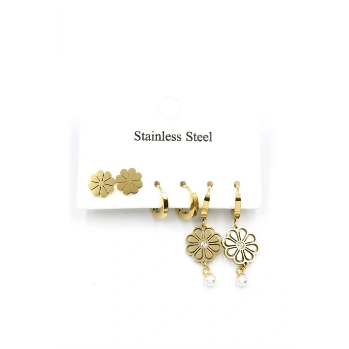 6lı Set Küpe - Altın