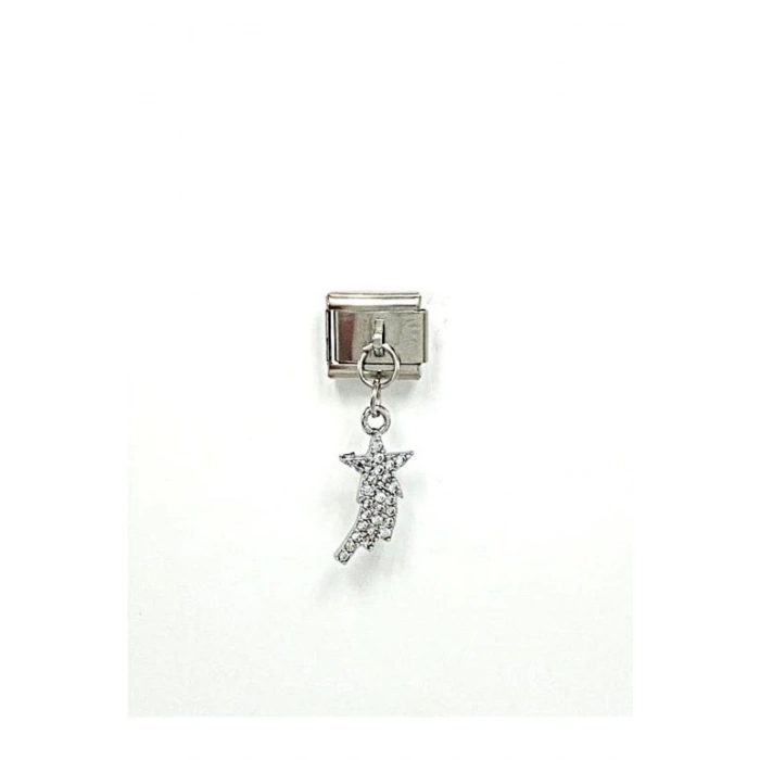 Kuyruklu Yıldız 9 Mm Paslanmaz Çelik Italyan Bileklik Charmı