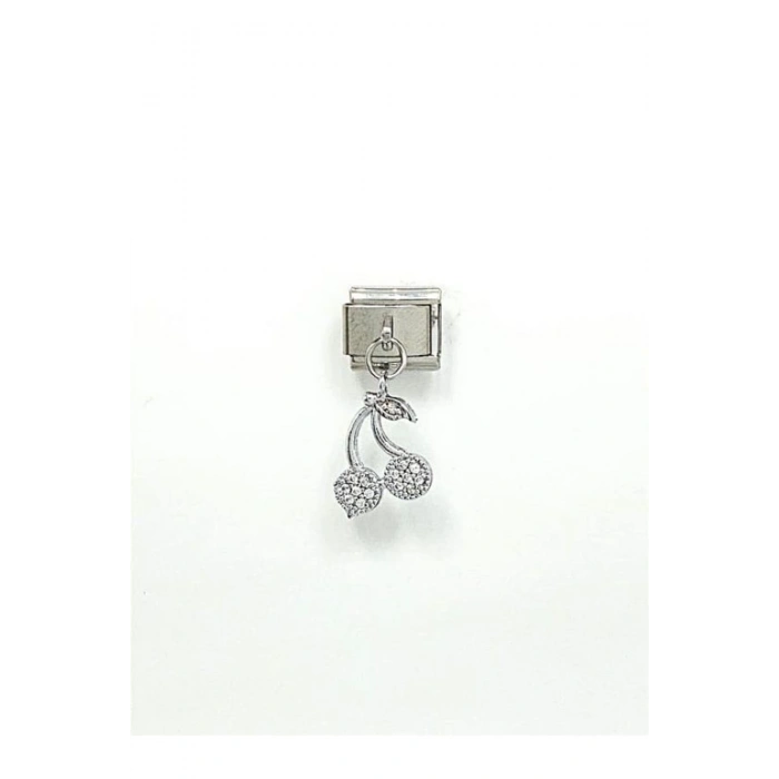 Kiraz 9 Mm Paslanmaz Çelik Italyan Bileklik Charmı