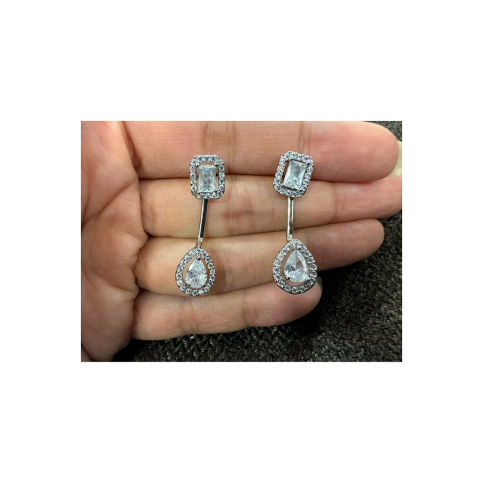 Baget ve Damla Taşlı Sallantılı Küpe, Tasarım Küpe